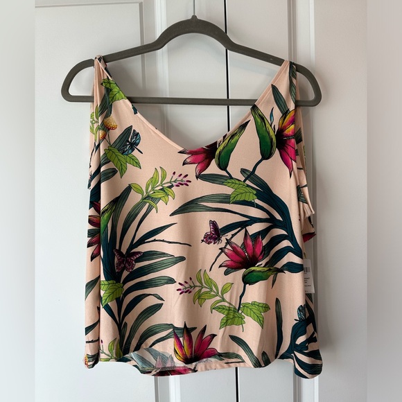 Soma Cool Nights Easy Tank Jungle Tropical Peach NWT (Size L) - Picture 2 of 6